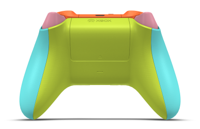 Xbox Wireless Controller - Hoofdtekst: Gletsjerblauw, D-Pads: Retro-roze, Duimsticks: Elektrische volt