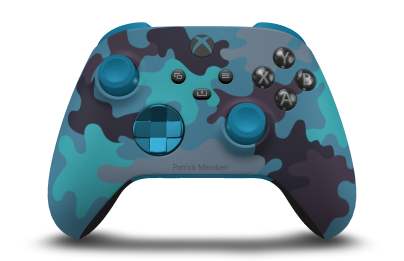 Xbox Wireless Controller - Body: Mineral Camo, D-Pads: Mineral Blue (Metallic), Thumbsticks: Mineral Blue
