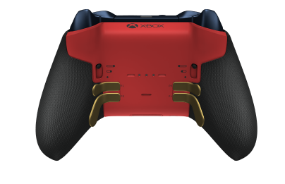Manette sans fil Xbox Elite Series 2 - Core - Behuizing voorzijde: Carbonzwart + rubberen handvatten, D-pad: Facet, Carbon Black (Metal), Behuizing achterzijde: Pulsrood + rubberen handvatten