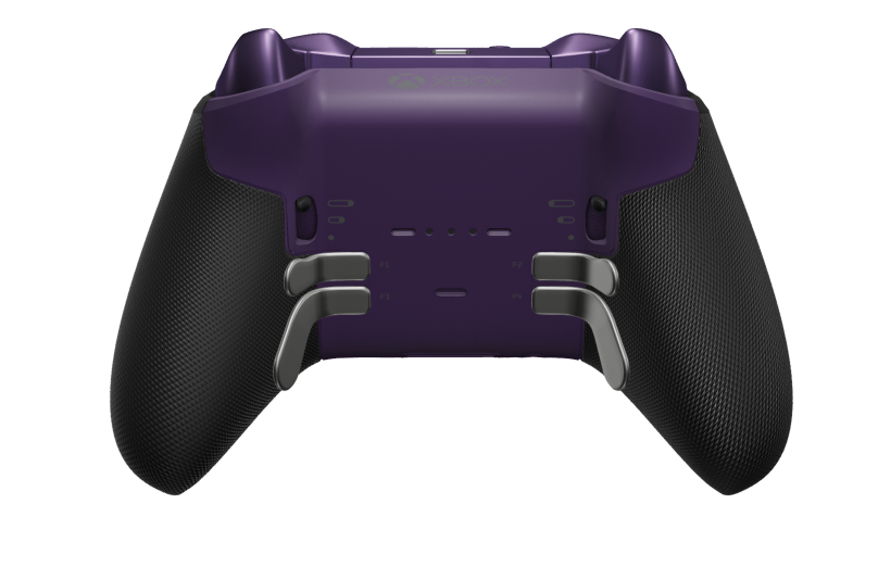 Xbox Elite Wireless Controller Series 2 - Core - Vorderseite: Astral Purple + gummierte Griffe, D-Pad: Facettiert, Bright Silver (Metall), Rückseite: Astral Purple + gummierte Griffe