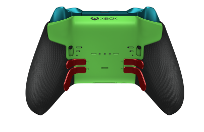 Xbox Elite Wireless Controller Series 2 – Core - Body: Astral Purple + Rubberised Grips, D-pad: Facet, Velocity Green (Metal), Back: Velocity Green + Rubberised Grips