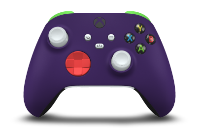 Xbox Wireless Controller - Body: Astral Purple, D-Pads: Pulse Red, Thumbsticks: Robot White
