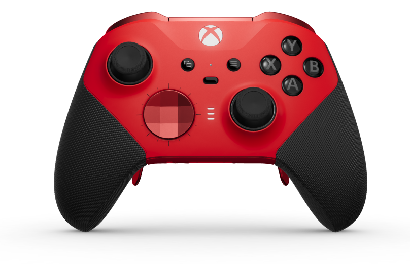 Xbox Elite Wireless Controller Series 2 - Core - Body: Pulse Red + Rubberised Grips, D-pad: Faceted, Pulse Red (Metal), Back: Pulse Red + Rubberised Grips