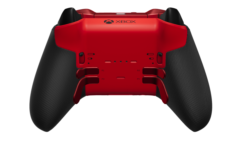 Xbox Elite Wireless Controller Series 2 - Core - Body: Pulse Red + Rubberised Grips, D-pad: Faceted, Pulse Red (Metal), Back: Pulse Red + Rubberised Grips