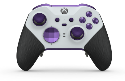 Xbox Elite Wireless Controller Series 2 - Core - Body: Robot White + Rubberised Grips, D-pad: Facet, Astral Purple (Metal), Back: Astral Purple + Rubberised Grips