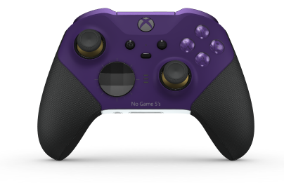 Xbox Elite Wireless Controller Series 2 - Core - Body: Astral Purple + Rubberized Grips, D-pad: Facet, Carbon Black (Metal), Back: Robot White + Rubberized Grips
