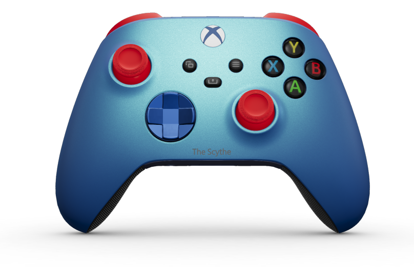 Xbox Wireless Controller - Body: Aqua Shift, D-Pads: Photon Blue (Metallic), Thumbsticks: Pulse Red