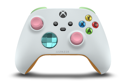 Xbox Wireless Controller - Body: Robot White, D-Pads: Glacier Blue (Metallic), Thumbsticks: Retro Pink