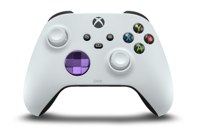 Xbox Wireless Controller - Body: Robot White, D-Pads: Astral Purple (Metallic), Thumbsticks: Robot White