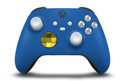 Xbox Wireless Controller - Body: Shock Blue, D-Pads: Lightning Yellow (Metallic), Thumbsticks: Robot White