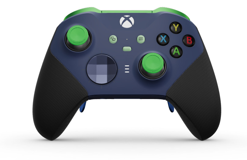 Xbox Elite Wireless Controller Series 2 - Core - Korpus: Midnight Blue + gumowane uchwyty, Pad kierunkowy: Wklęsły, nocny błękit (metaliczny), Tył: Midnight Blue + gumowane uchwyty