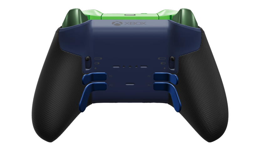 Xbox Elite Wireless Controller Series 2 - Core - Hoveddel: Midnatsblå + gummigreb, D-blok: Facetteret, midnatsblå (metal), Bagside: Midnatsblå + gummigreb