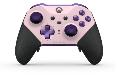Xbox Elite Wireless Controller Series 2 - Core - Body: Soft Pink + Rubberized Grips, D-pad: Cross, Astral Purple (Metal), Back: Astral Purple + Rubberized Grips