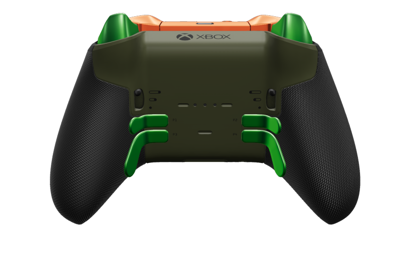 Xbox Elite Wireless Controller Series 2 - Core - Body: Nocturnal Green + Rubberised Grips, D-pad: Faceted, Velocity Green (Metal), Back: Nocturnal Green + Rubberised Grips