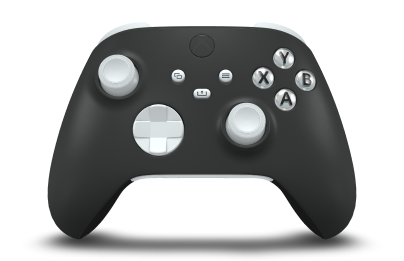 Xbox 無線控制器 - Body: Carbon Black, D-Pads: Robot White, Thumbsticks: Robot White
