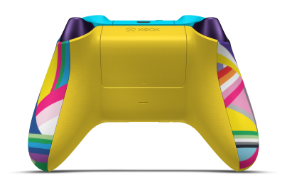 Manette sans fil Xbox - Body: Rainbow, D-Pads: Zest Orange (Metallic), Thumbsticks: Velocity Green