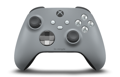 Xbox Wireless Controller - Body: Ash Gray, D-Pads: Storm Gray (Metallic), Thumbsticks: Storm Grey