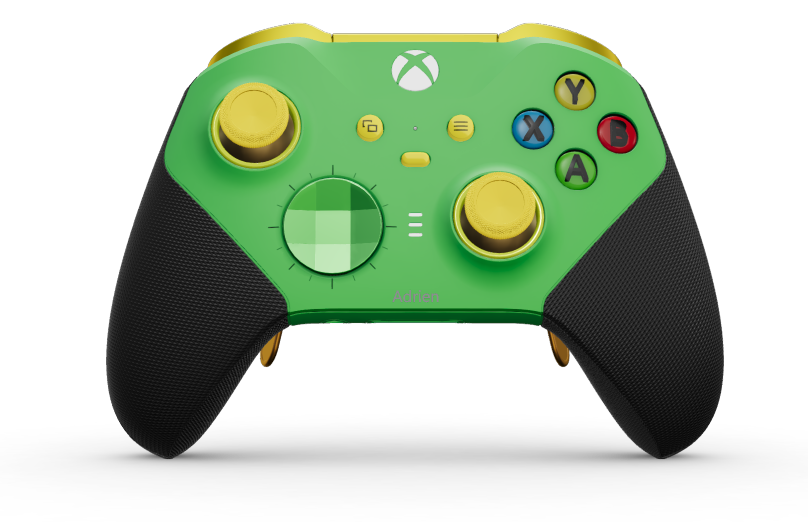 Xbox Elite Wireless Controller Series 2 - Core - Body: Velocity Green + Rubberised Grips, D-pad: Faceted, Velocity Green (Metal), Back: Velocity Green + Rubberised Grips