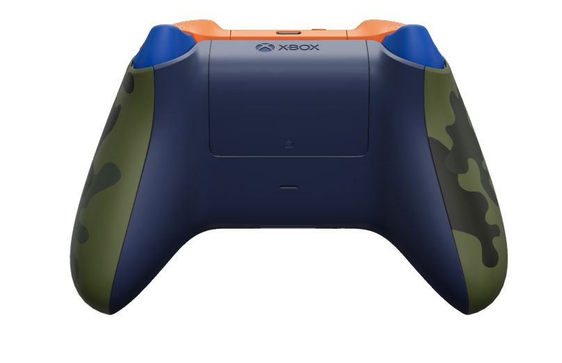 Xbox Wireless Controller - Corps: Forest Camo, BMD: Shock Blue, Joysticks: Pulse Red