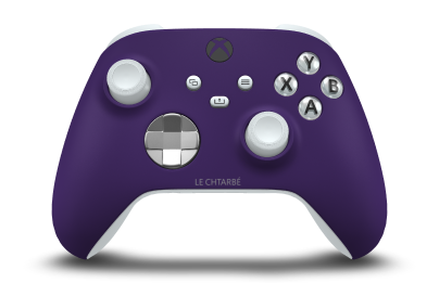 Manette sans fil Xbox - Body: Astral Purple, D-Pads: Bright Silver (Metallic), Thumbsticks: Robot White