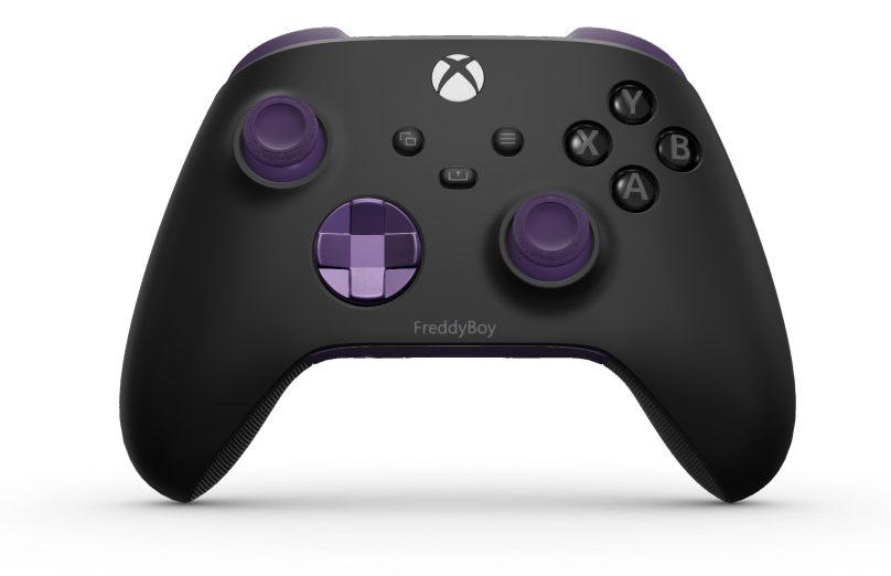 Xbox Wireless Controller - Hoofdtekst: Carbonzwart, D-Pads: Astralpaars (metallic), Duimsticks: Astralpaars