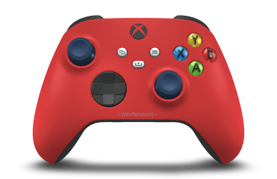Xbox Wireless Controller - Body: Pulse Red, D-Pads: Carbon Black, Thumbsticks: Midnight Blue