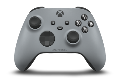Xbox Wireless Controller - Body: Ash Grey, D-Pads: Carbon Black, Thumbsticks: Carbon Black