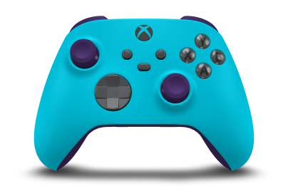 Xbox Wireless Controller - Body: Dragonfly Blue, D-Pads: Storm Grey, Thumbsticks: Astral Purple