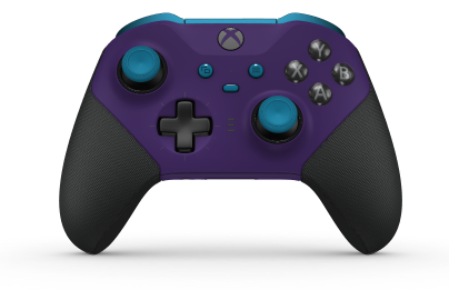 Xbox Elite Wireless Controller Series 2 - Core - Body: Astral Purple + Rubberised Grips, D-pad: Cross, Carbon Black (Metal), Back: Astral Purple + Rubberised Grips