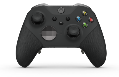 Xbox Elite draadloze controller Series 2 - Core - Framsida: Carbon Black + gummerat grepp, Styrknapp: Facett, Storm Gray (Metall), Baksida: Carbon Black + gummerat grepp