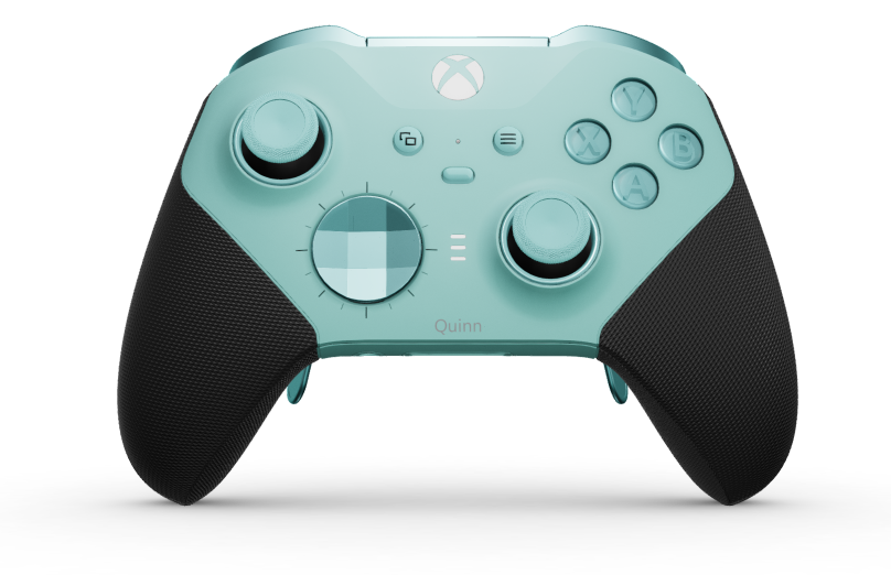 Xbox Elite Wireless Controller Series 2 - Core - Behuizing voorzijde: Gletsjerblauw + rubberen handvatten, D-pad: Facet, Glacier Blue (Metal), Behuizing achterzijde: Gletsjerblauw + rubberen handvatten