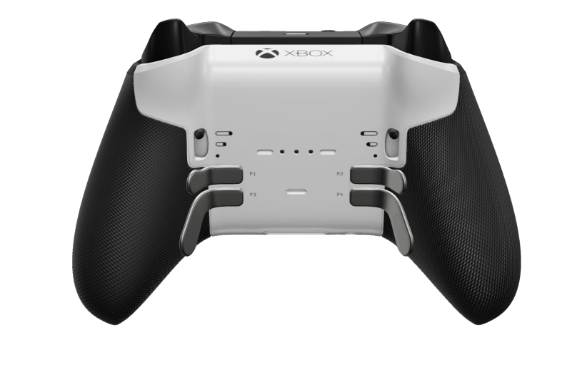 Xbox Elite Wireless Controller Series 2 - Core - Framsida: Carbon Black + gummerat grepp, Styrknapp: Facetterad, Carbon Black (Metall), Baksida: Robot White + gummerat grepp