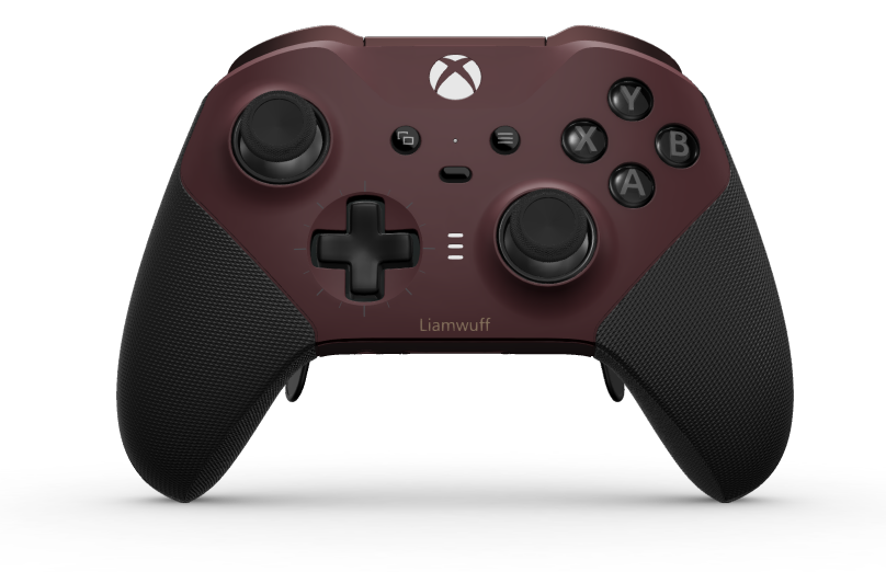 Xbox Elite Wireless Controller Series 2 – Core - Body: Garnet Red + Rubberized Grips, D-pad: Cross, Carbon Black (Metal), Back: Garnet Red + Rubberized Grips