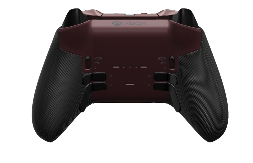 Xbox Elite Wireless Controller Series 2 – Core - Body: Garnet Red + Rubberized Grips, D-pad: Cross, Carbon Black (Metal), Back: Garnet Red + Rubberized Grips
