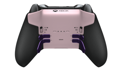 Xbox Elite ワイヤレスコントローラー シリーズ 2 - Core - Behuizing voorzijde: Zacht roze + rubberen handvatten, D-pad: Facet, Gold Matte (Metal), Behuizing achterzijde: Zacht roze + rubberen handvatten