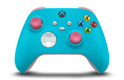Xbox 無線控制器 - Body: Dragonfly Blue, D-Pads: Robot White, Thumbsticks: Deep Pink