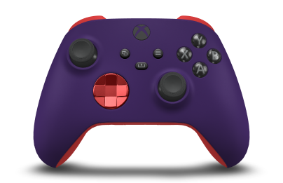 Xbox 無線控制器 - Body: Astral Purple, D-Pads: Oxide Red (Metallic), Thumbsticks: Carbon Black