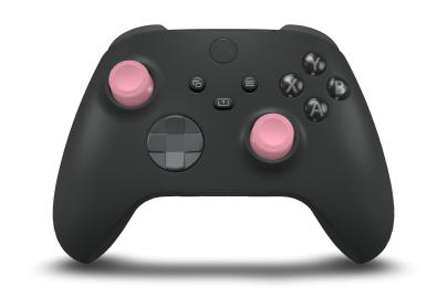 Xbox Wireless Controller - Body: Carbon Black, D-Pads: Storm Grey, Thumbsticks: Retro Pink