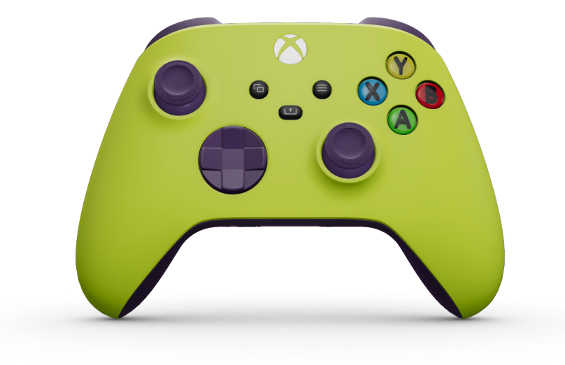 Xbox Wireless Controller - Body: Electric Volt, D-Pads: Astral Purple, Thumbsticks: Astral Purple