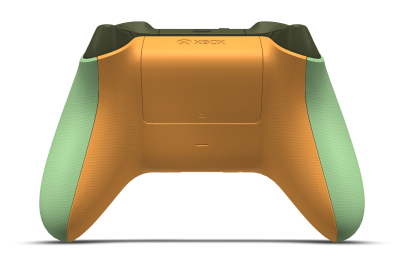 Controller with Soft Green body, Nocturnal Green D-pad, and Nocturnal Green thumbsticks - back view