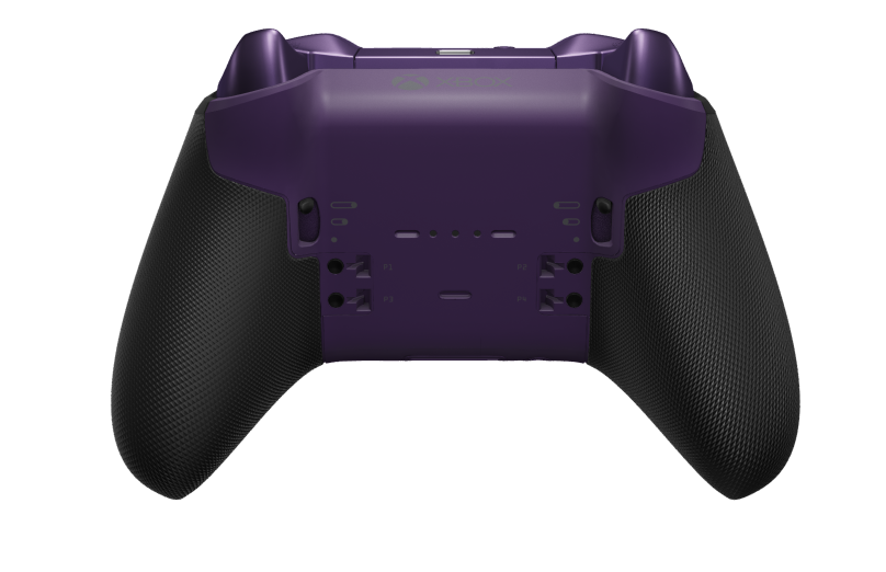 Xbox Elite Wireless Controller Series 2 - Core - Behuizing voorzijde: Astralpaars + rubberen handvatten, D-pad: Gefacetteerd, heldengoud (metaal), Behuizing achterzijde: Astralpaars + rubberen handvatten