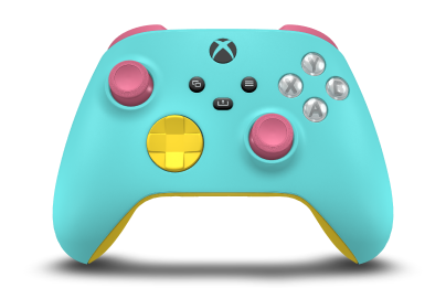 Xbox Wireless Controller - Body: Glacier Blue, D-Pads: Lighting Yellow, Thumbsticks: Deep Pink