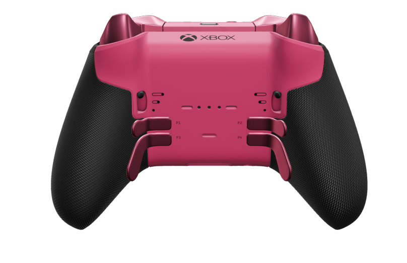 Xbox Elite Wireless Controller Series 2 - Core - 몸체: 딥 핑크 + 고무 코팅 그립, 방향 패드: 패싯, 딥 핑크(메탈), 뒤로: 딥 핑크 + 고무 코팅 그립