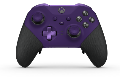 Xbox Elite draadloze controller Series 2 - Core - Behuizing voorzijde: Astralpaars + rubberen handvatten, D-pad: Cross, Astral Purple (Metal), Behuizing achterzijde: Astralpaars + rubberen handvatten