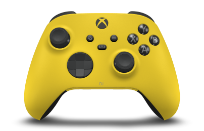 Xbox Wireless Controller - Hoofdtekst: Lighting Yellow, D-Pads: Carbonzwart, Duimsticks: Carbonzwart