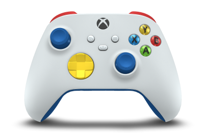 Xbox 무선 컨트롤러 - Corps: Robot White, BMD: Lighting Yellow, Joysticks: Shock Blue