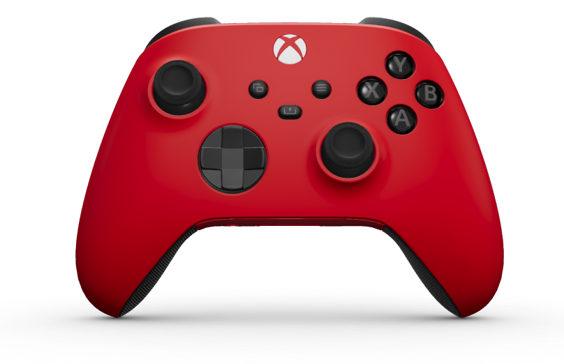 Xbox Wireless Controller - Korpus: Pulsująca czerwień, Pady kierunkowe: Węglowa czerń, Drążki: Węglowa czerń