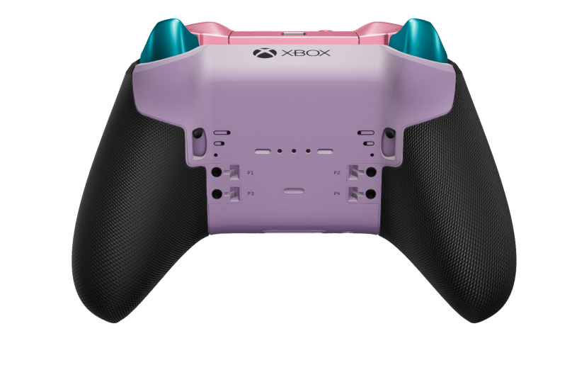 Xbox Elite Wireless Controller Series 2 - Core - Body: Soft Purple + Rubberized Grips, D-pad: Cross, Astral Purple (Metal), Back: Soft Purple + Rubberized Grips