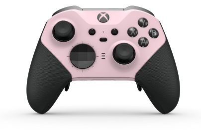 Xbox Elite Wireless Controller Series 2 - Core - Behuizing voorzijde: Zacht roze + rubberen handvatten, D-pad: Facet, Carbon Black (Metal), Behuizing achterzijde: Zacht roze + rubberen handvatten