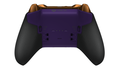 Langaton Xbox Elite Series 2 Core -ohjain - Body: Astral Purple + Rubberized Grips, D-pad: Facet, Soft Orange (Metal), Back: Astral Purple + Rubberized Grips